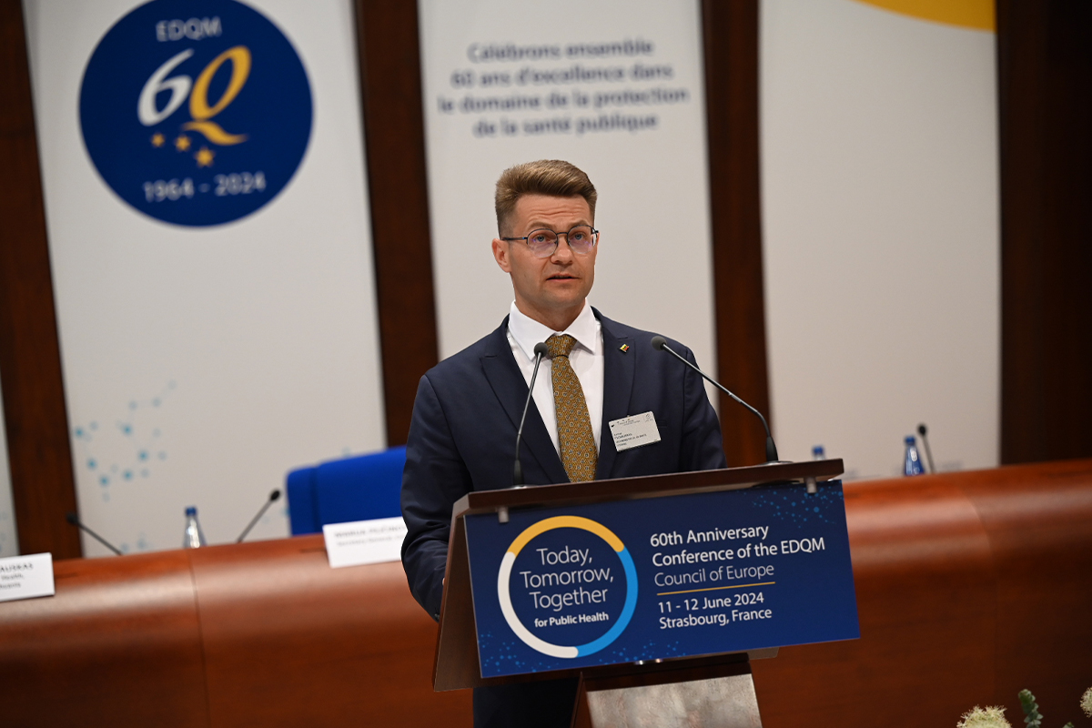 Aurimas Pečkauskas, vice-ministre de la Santé de Lituanie, le 10 juin 2024
